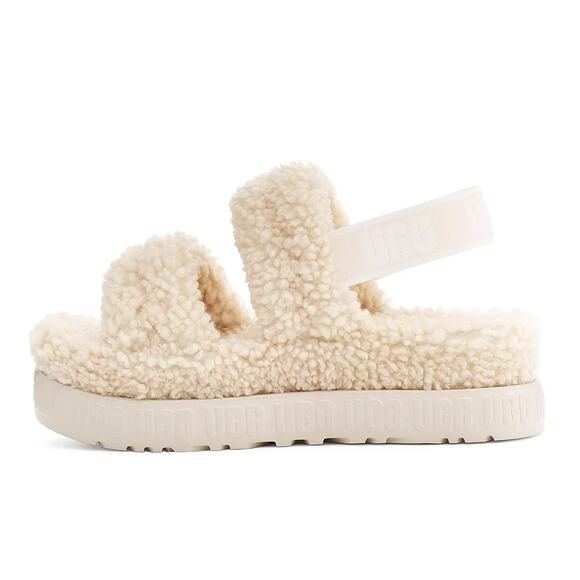 UGG Women's OH Fluffita Flatform Slide Shoes Flat Heel Slipper Sandals Size 9 - Picture 1 of 6